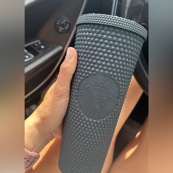 Starbucks Fall 2019 Matte Black Studded Plastic Tumbler Cold Cup Limited Edition - Picture 1 of 1